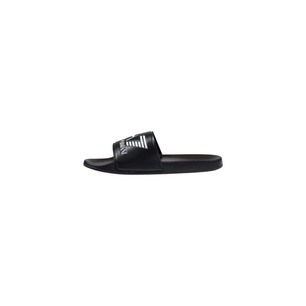EA7 Emporio Armani Black And White Pvc Men's Slippers