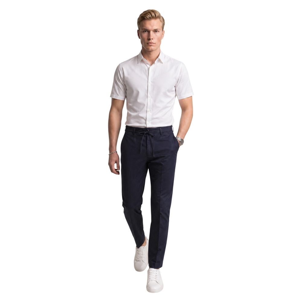 Armani Exchange White Polyamide Shortsleeve Men's Shirt