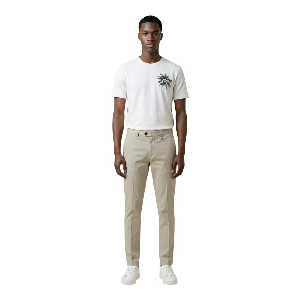 Antony Morato Beige Cotton Skinny Men's Pants