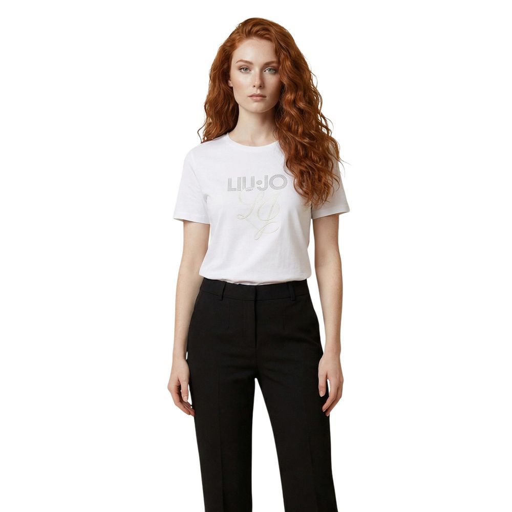 Liu Jo Beige Cotton Women's T-Shirt
