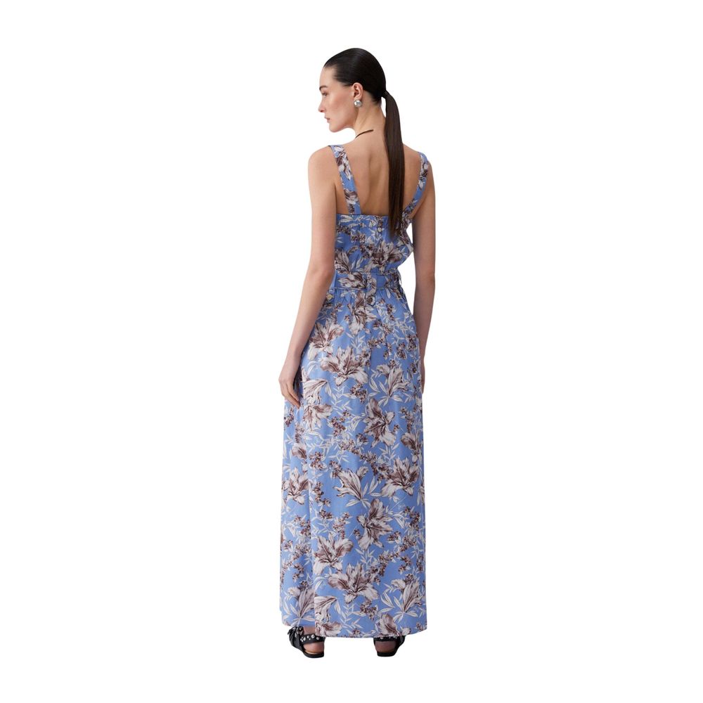 Liu Jo Blue Cotton Long Women's Dress