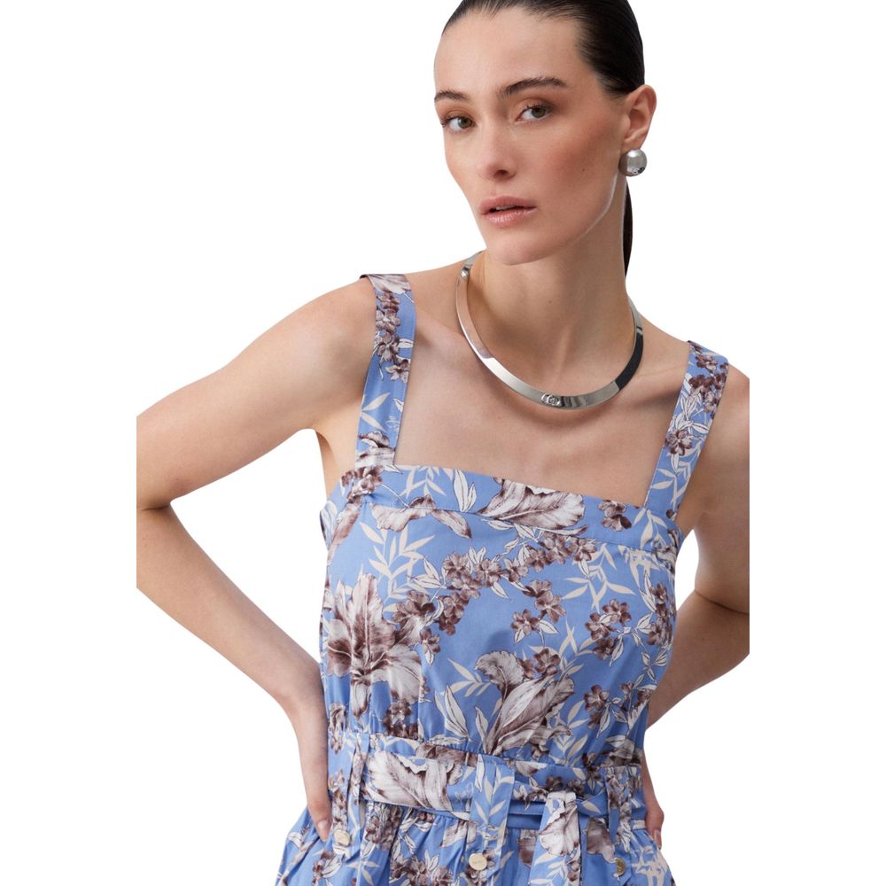 Liu Jo Blue Cotton Long Women's Dress
