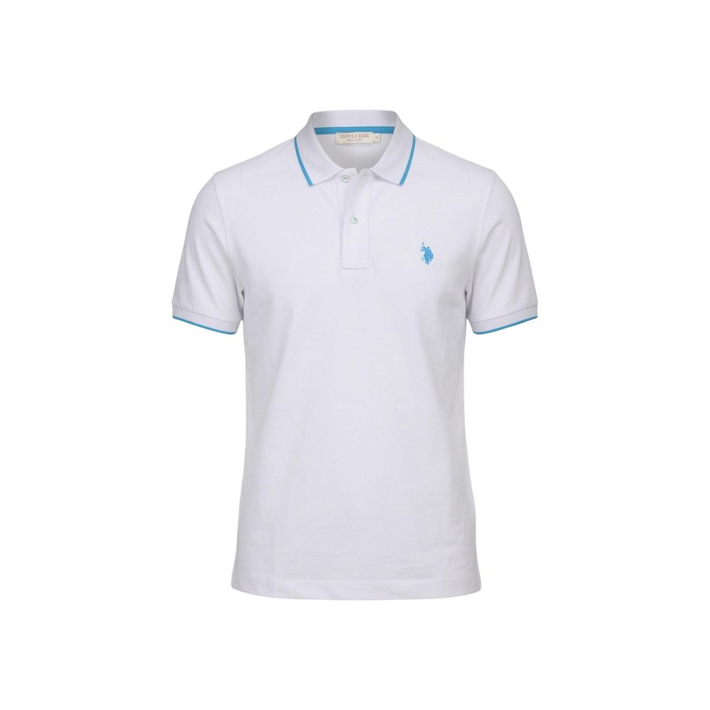 U.S. POLO ASSN. White Cotton Polo Men's Shirt