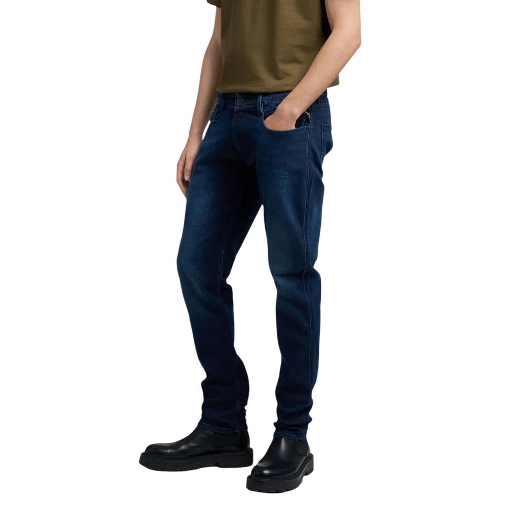 Replay Blue Cotton Skinny Men's Jeans