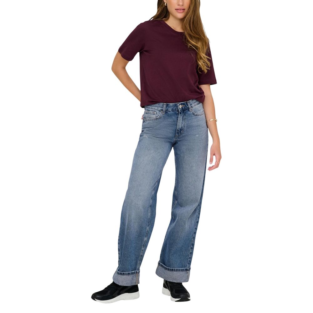 Only Blue Cotton Relaxed Fit Women's Jeans