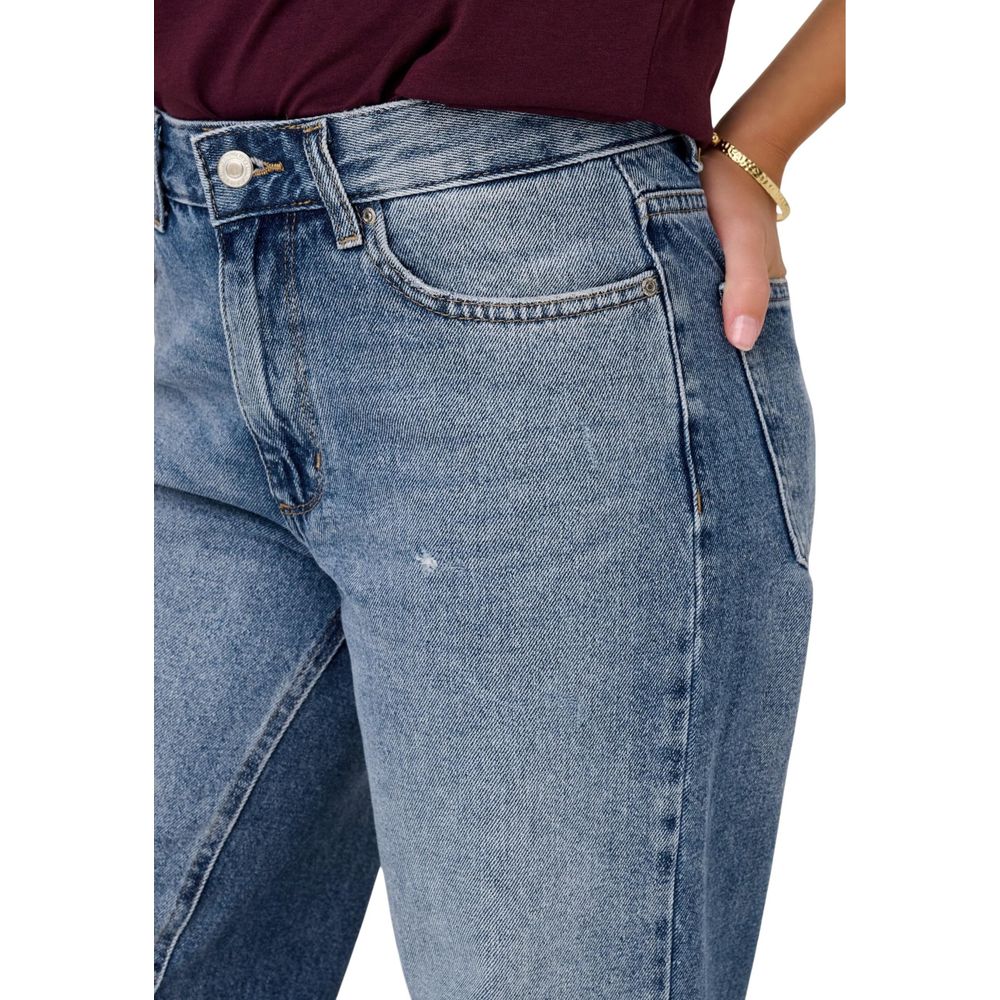 Only Blue Cotton Relaxed Fit Women's Jeans