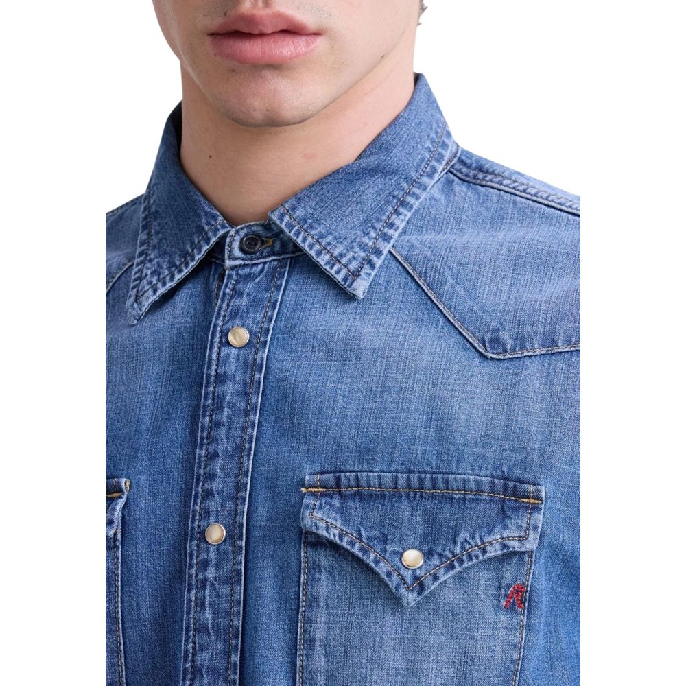 Replay Blue Denim Men's Shirt
