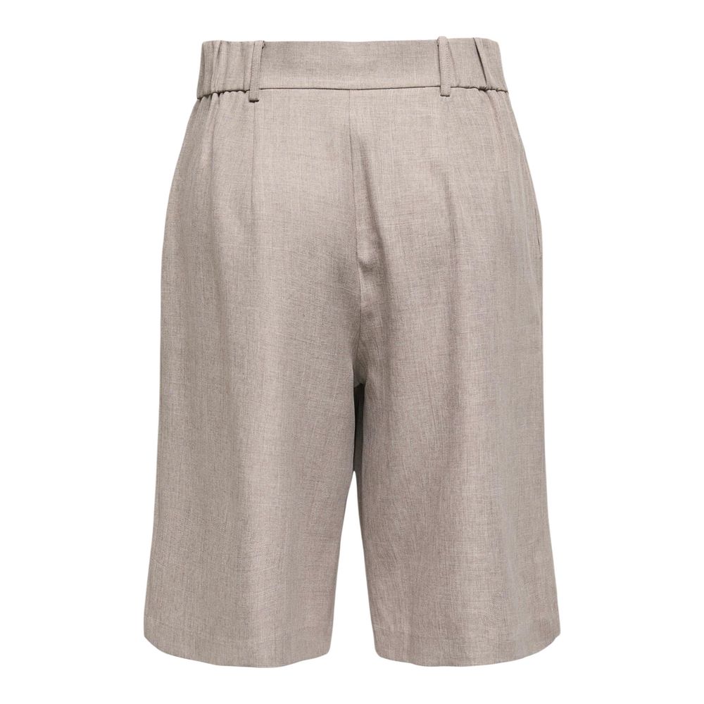 Only Gray Recycled Polyester Bermuda Women's Shorts