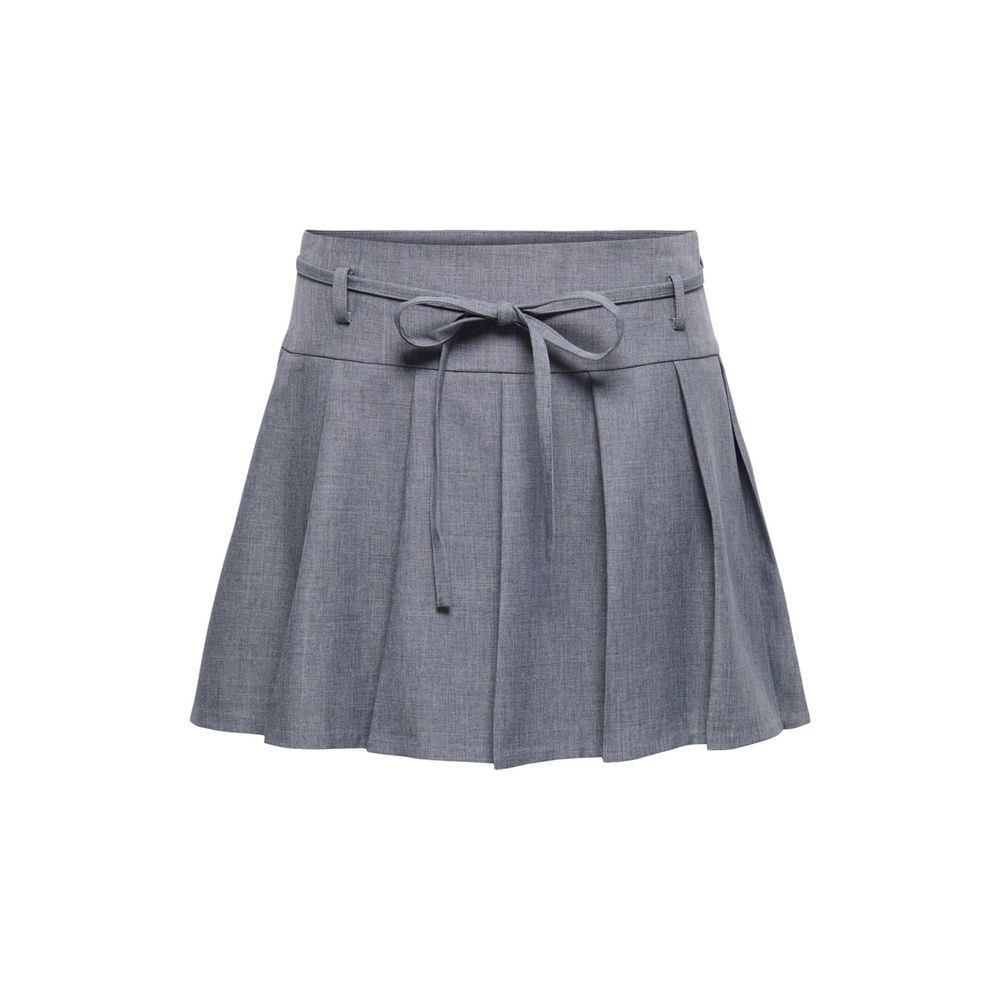 Only Gray Recycled Polyester Mini Women's Skirt