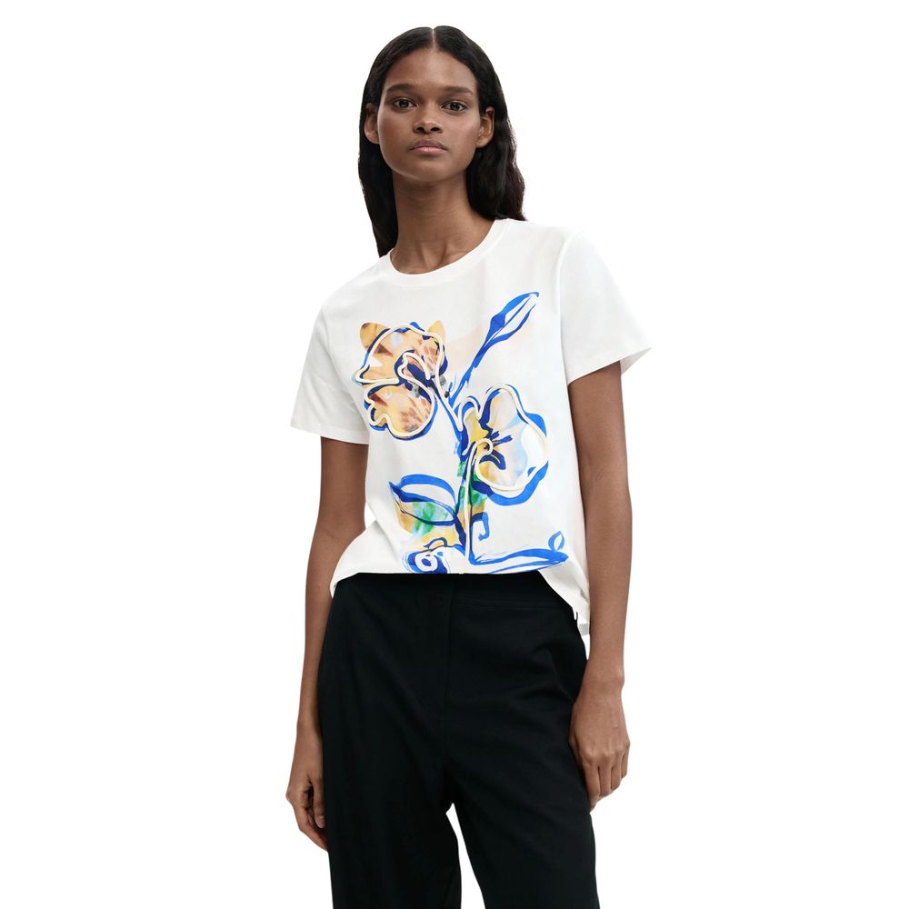 Desigual White Cotton Women's T-Shirt