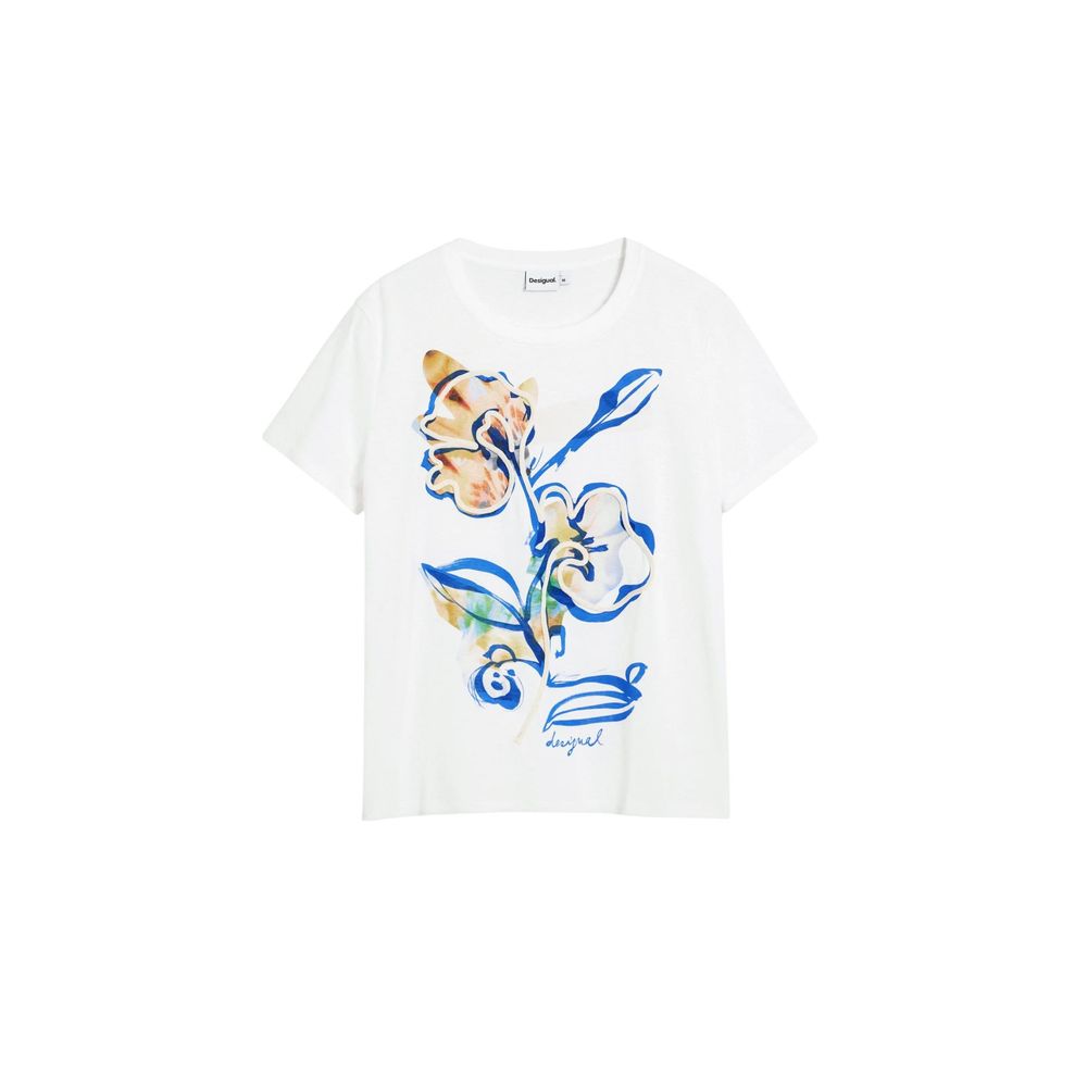 Desigual White Cotton Women's T-Shirt