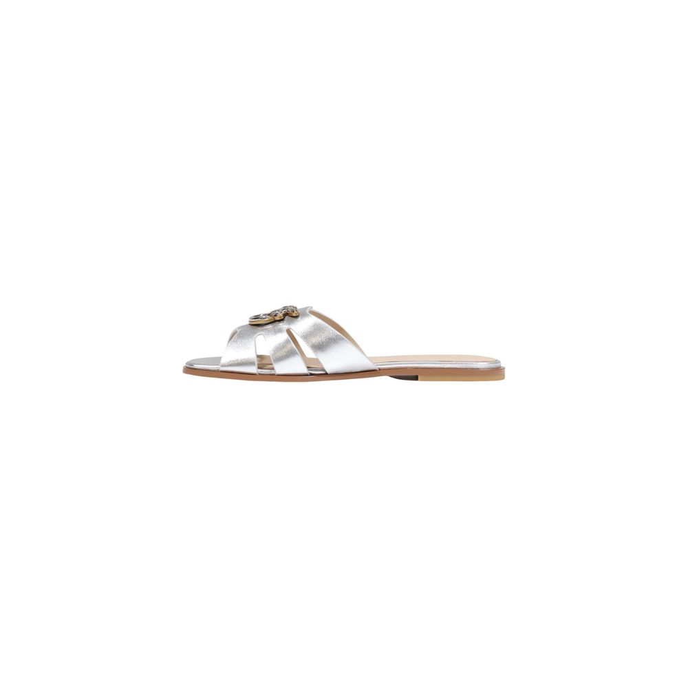 PINKO White Leather Women's Slippers