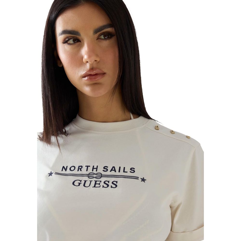 Guess Cream Cotton Women's T-Shirt