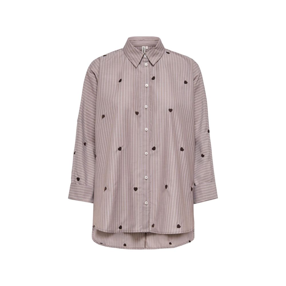 Only Brown Recycled Polyester Women's Blouse