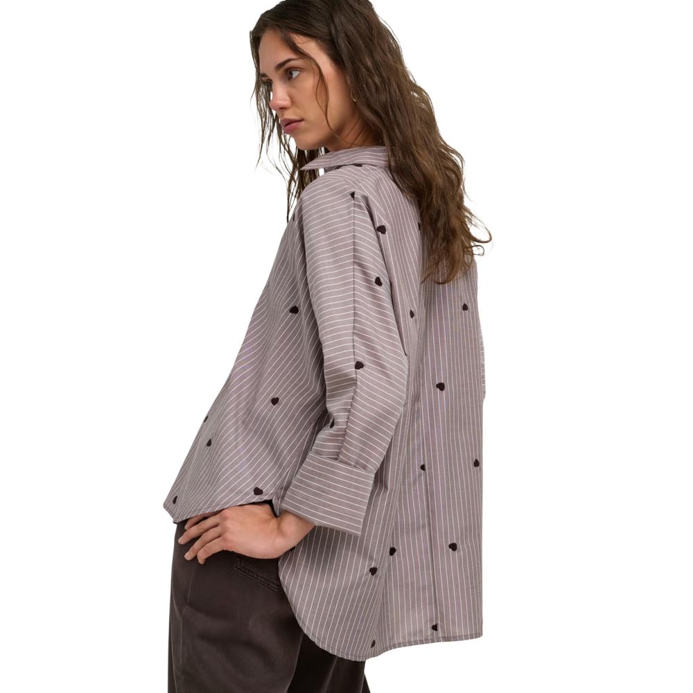 Only Brown Recycled Polyester Women's Blouse