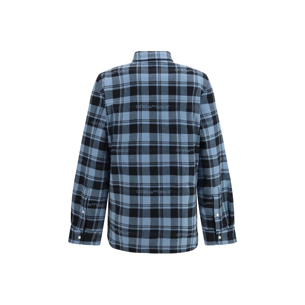 Off-White Blue Cotton Women's Shirt