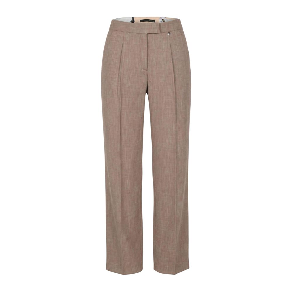 Liu Jo Beige Viscose Dress Women's Pants