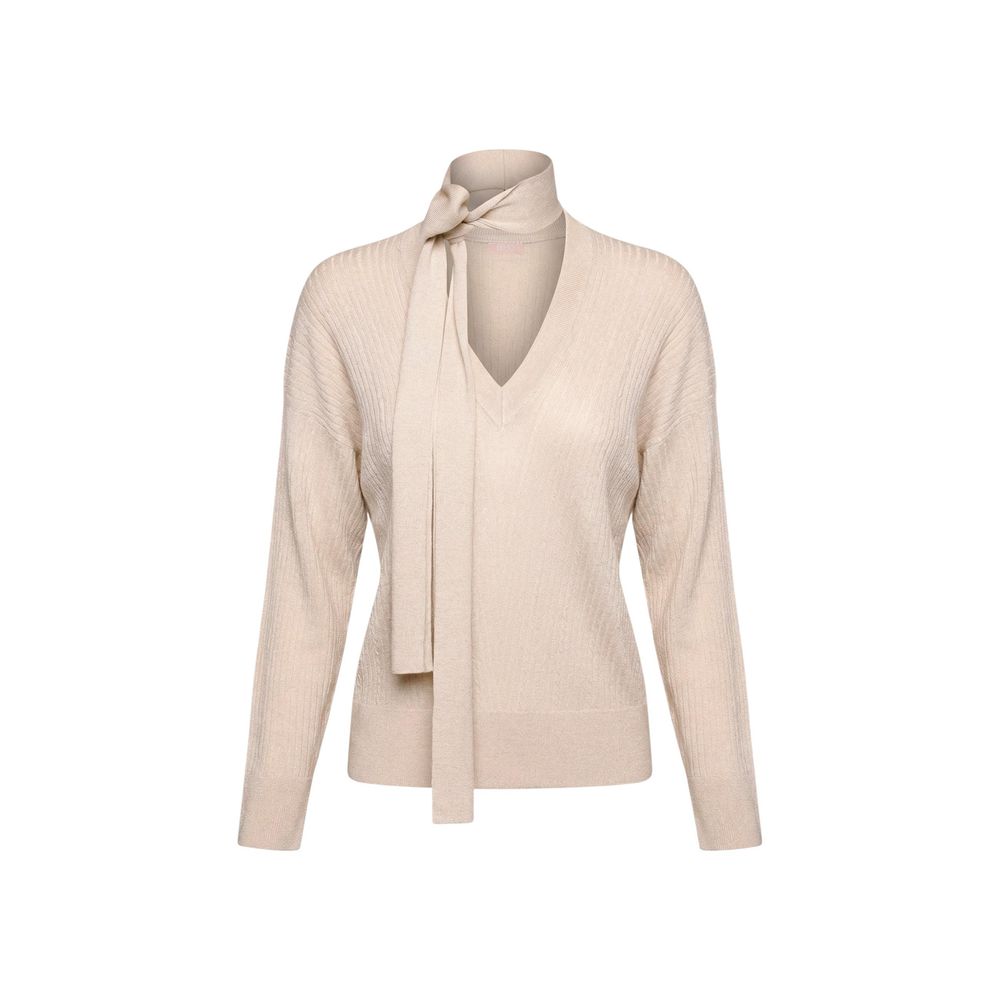 Liu Jo Gold Viscose Women's Sweatshirt