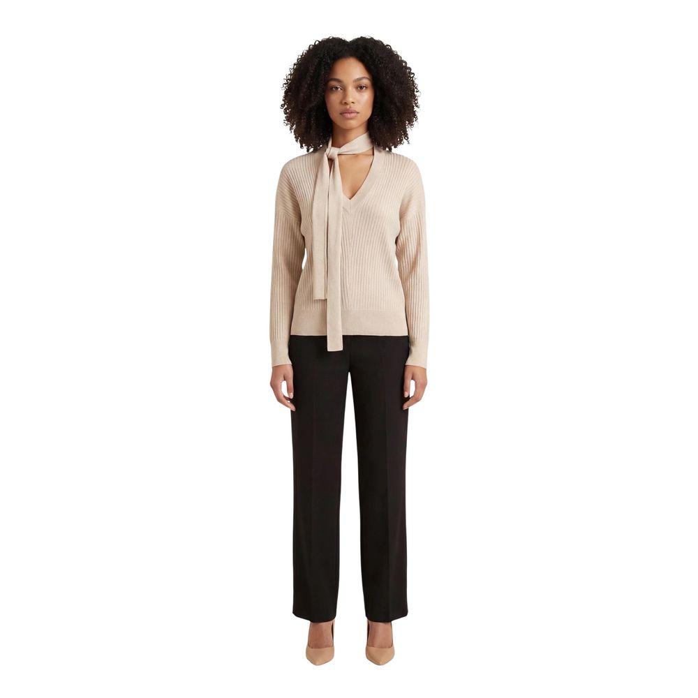 Liu Jo Gold Viscose Women's Sweatshirt