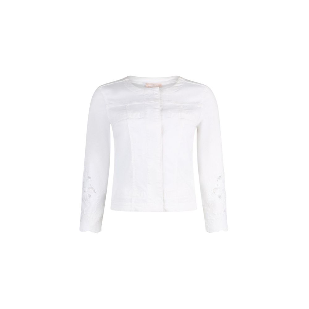 Liu Jo White Cotton Denim Women's Jacket