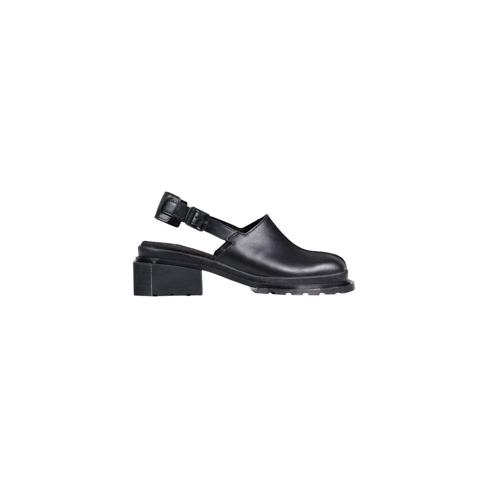 Dr. Martens Black Leather Women's Mules