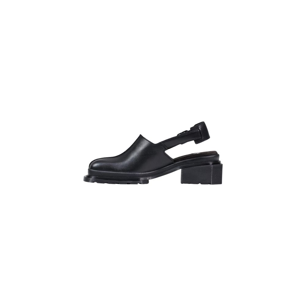 Dr. Martens Black Leather Women's Mules