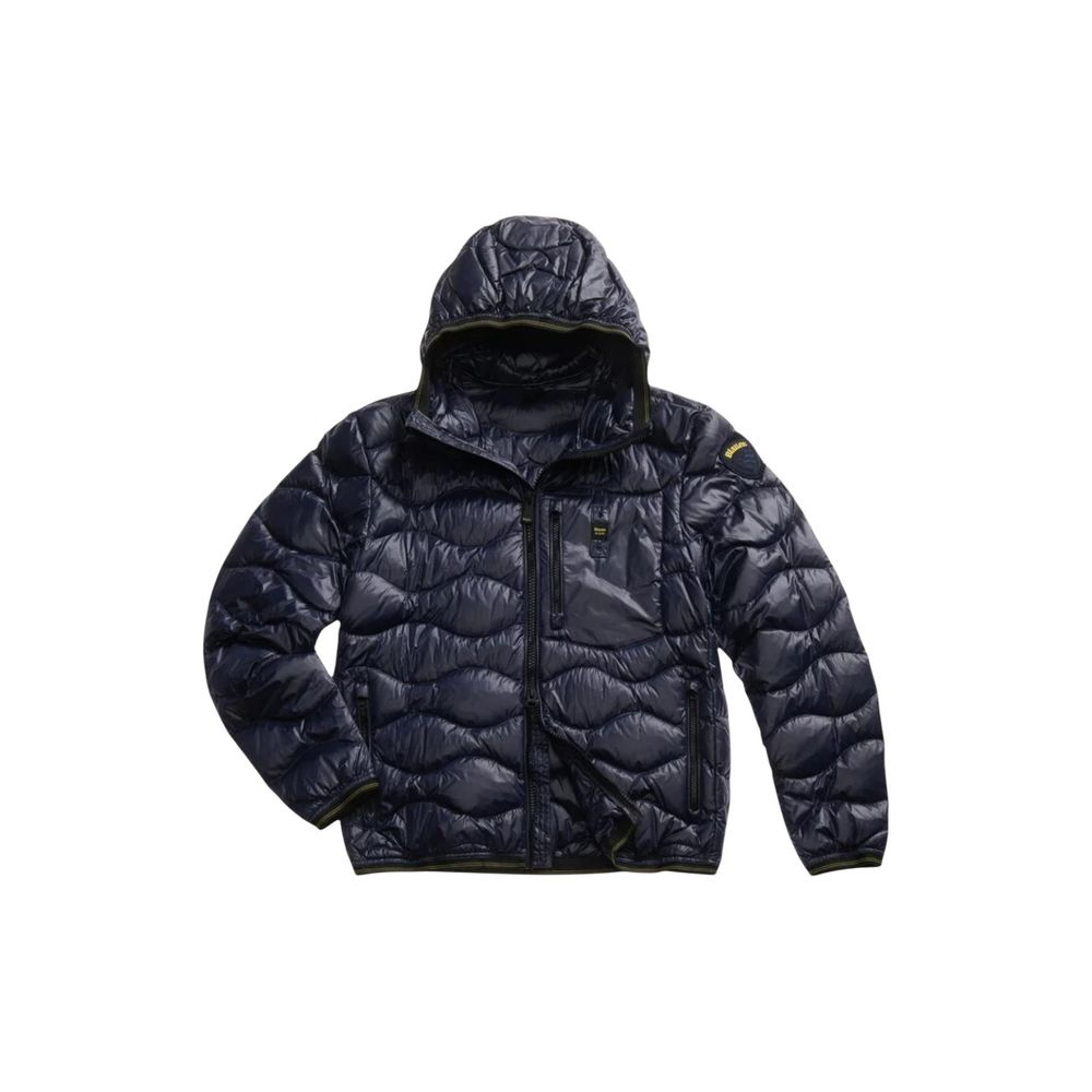 Blauer Blue Polyamide Shell Men's Jacket