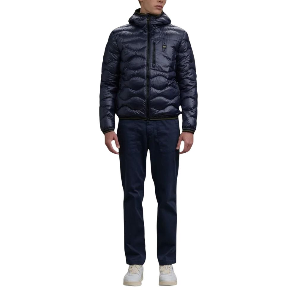 Blauer Blue Polyamide Shell Men's Jacket