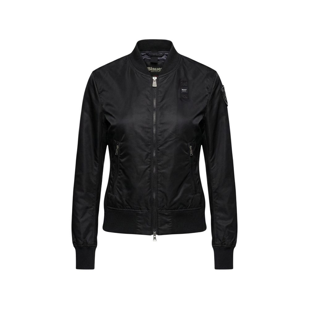 Blauer Black Polyamide Women's Bomber
