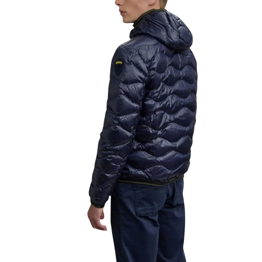 Blauer Blue Polyamide Shell Men's Jacket