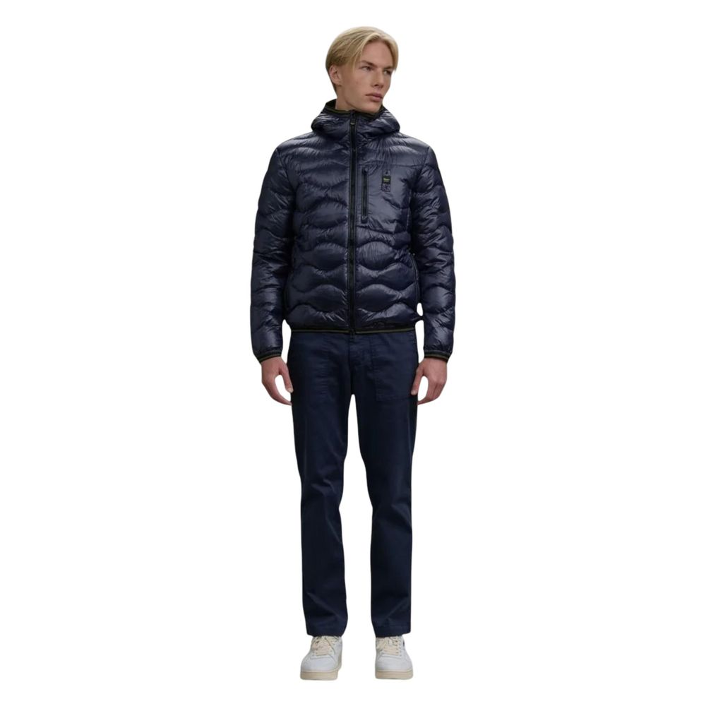 Blauer Blue Polyamide Shell Men's Jacket