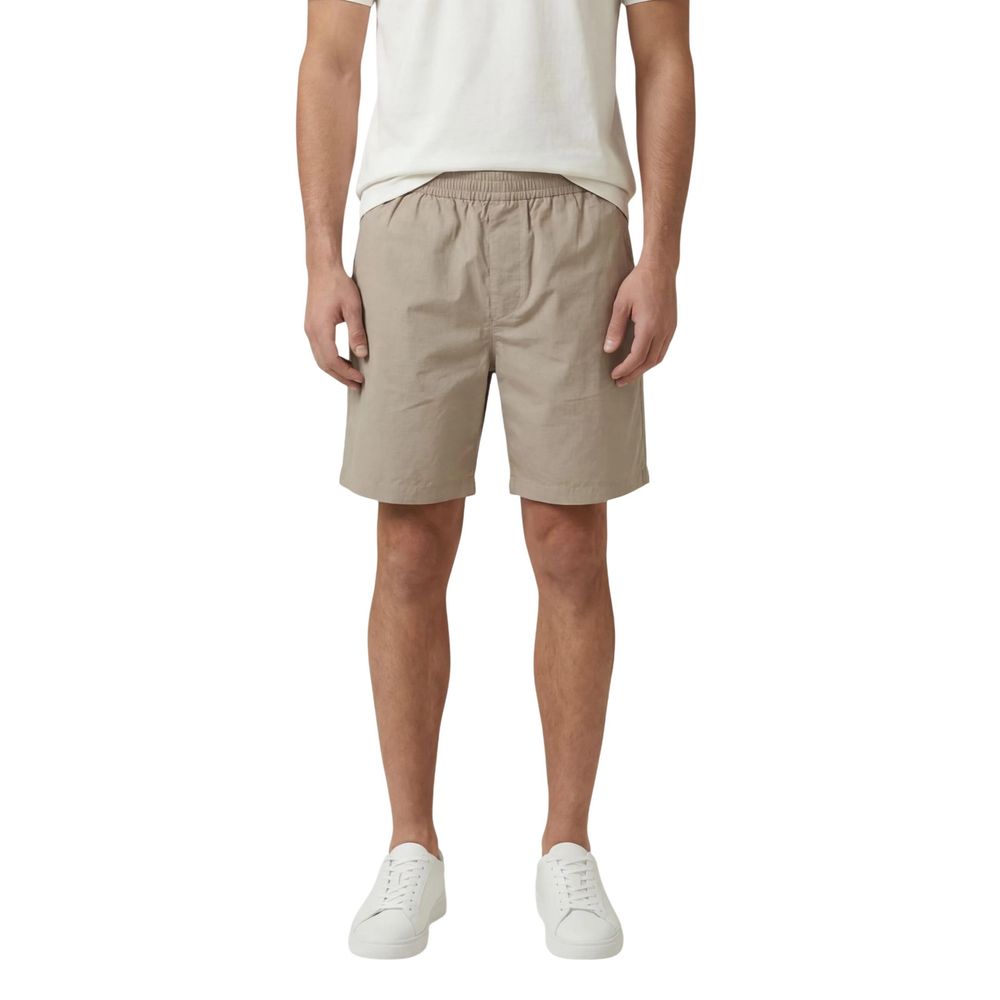 Armani Exchange Beige Cotton Knee Men's Length