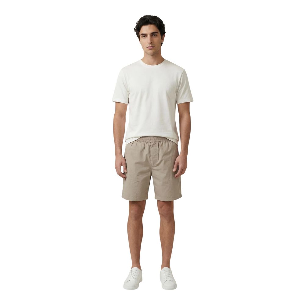 Armani Exchange Beige Cotton Knee Men's Length