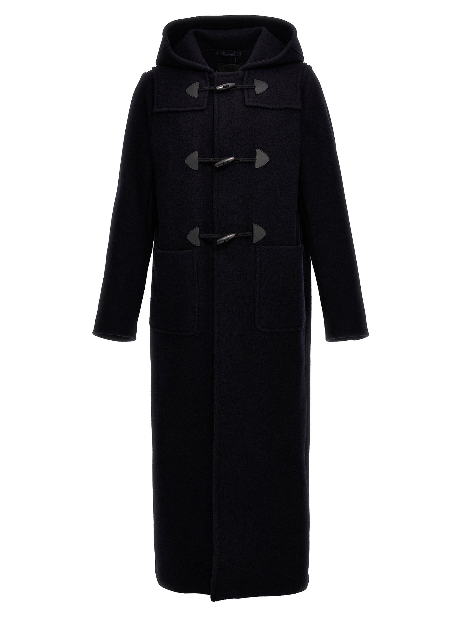 Prada Blue Wool Men's Coat