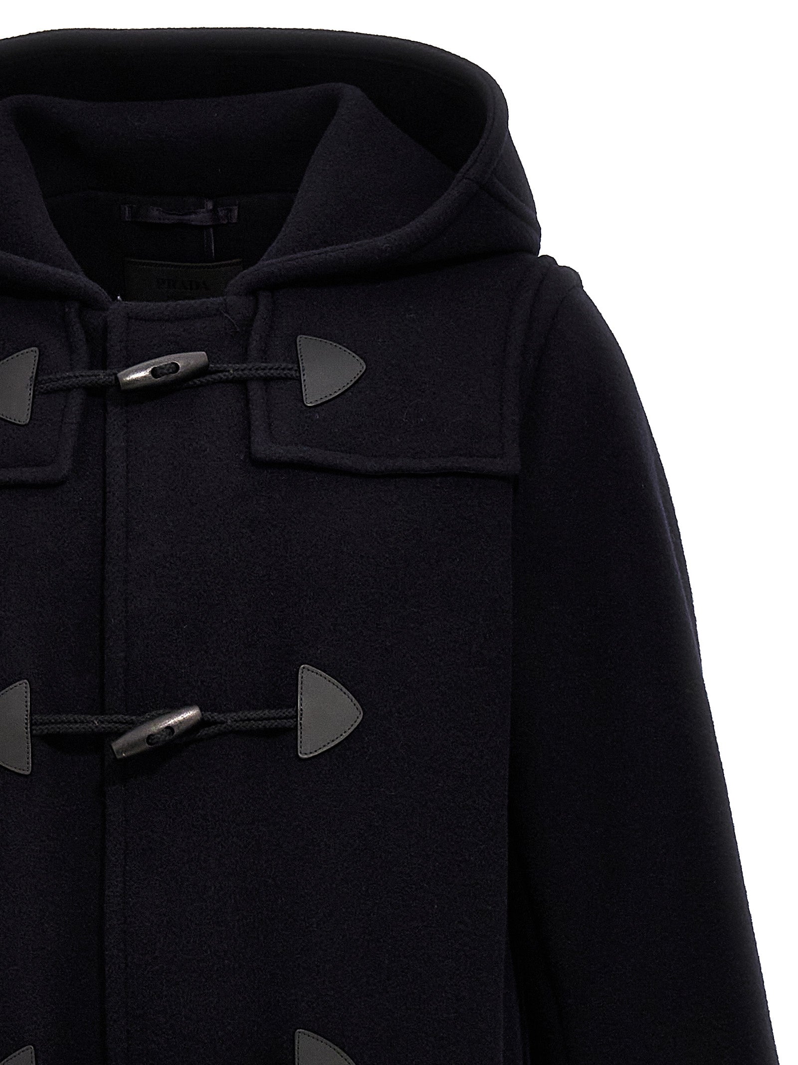 Prada Blue Wool Men's Coat