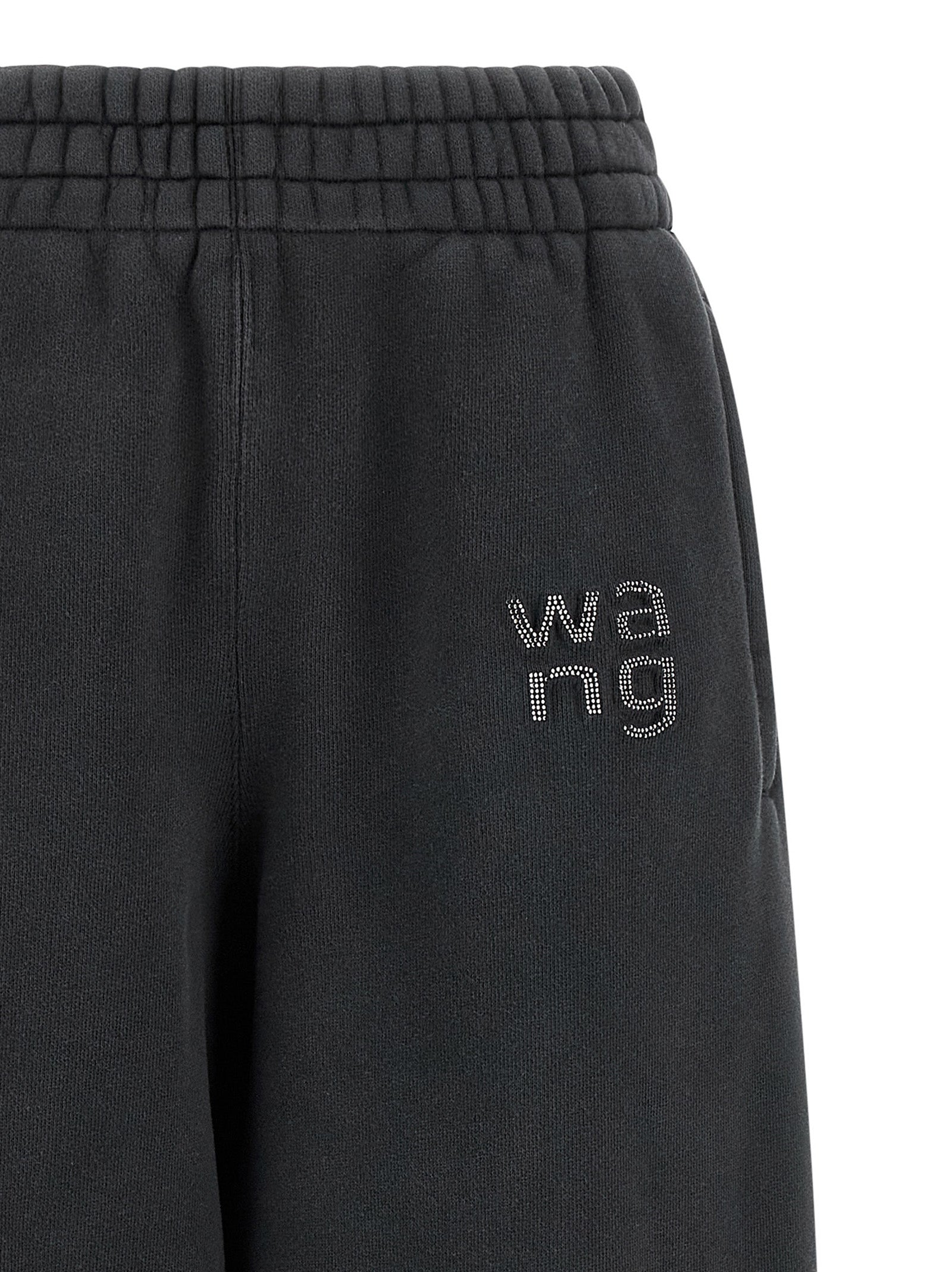 T BY ALEXANDER WANG Black Cotton Joggers (Workout Women's Pants)