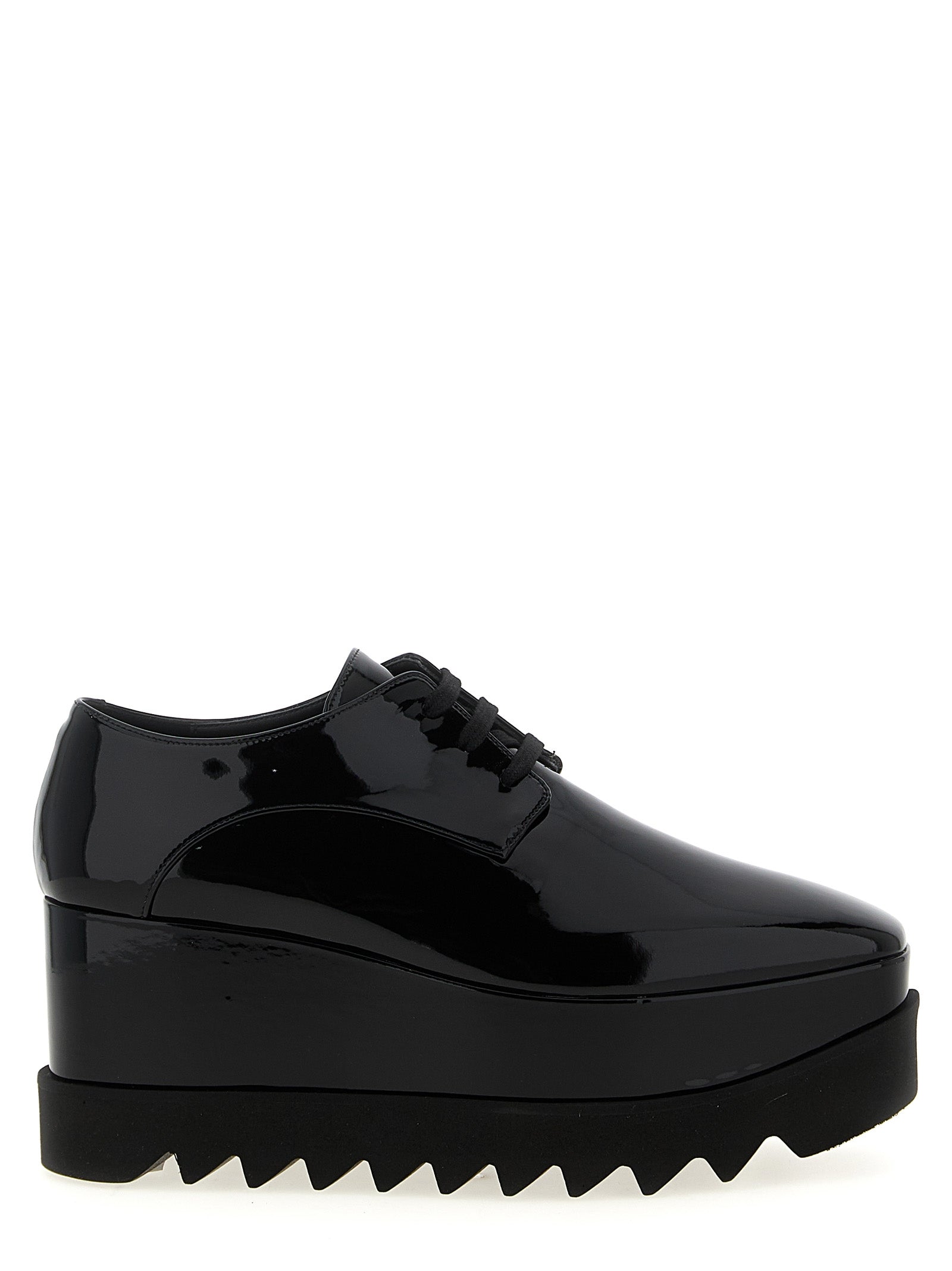 Stella McCartney Black Polyethylene Wedge Women's Sandals