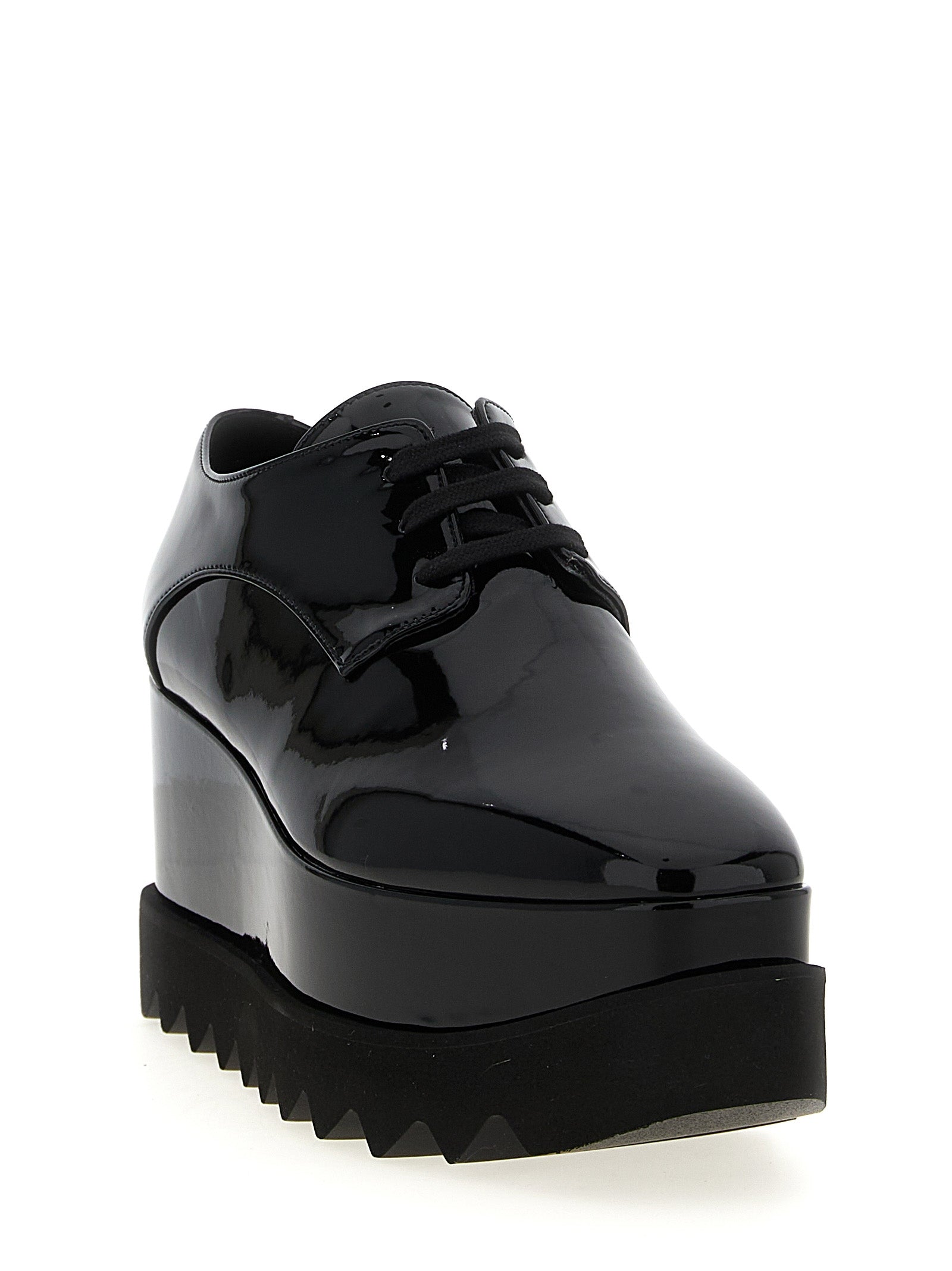 Stella McCartney Black Polyethylene Wedge Women's Sandals