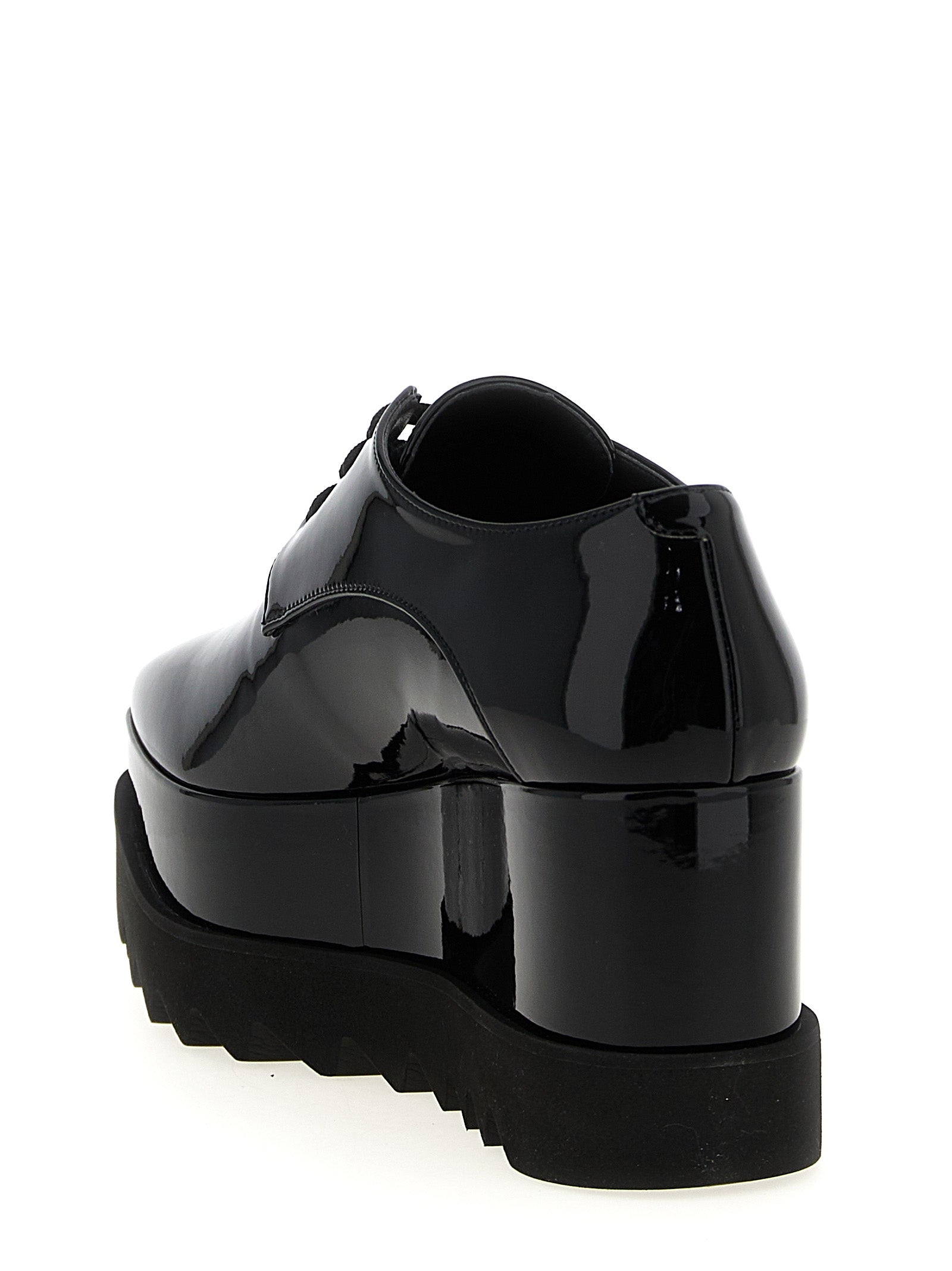 Stella McCartney Black Polyethylene Wedge Women's Sandals
