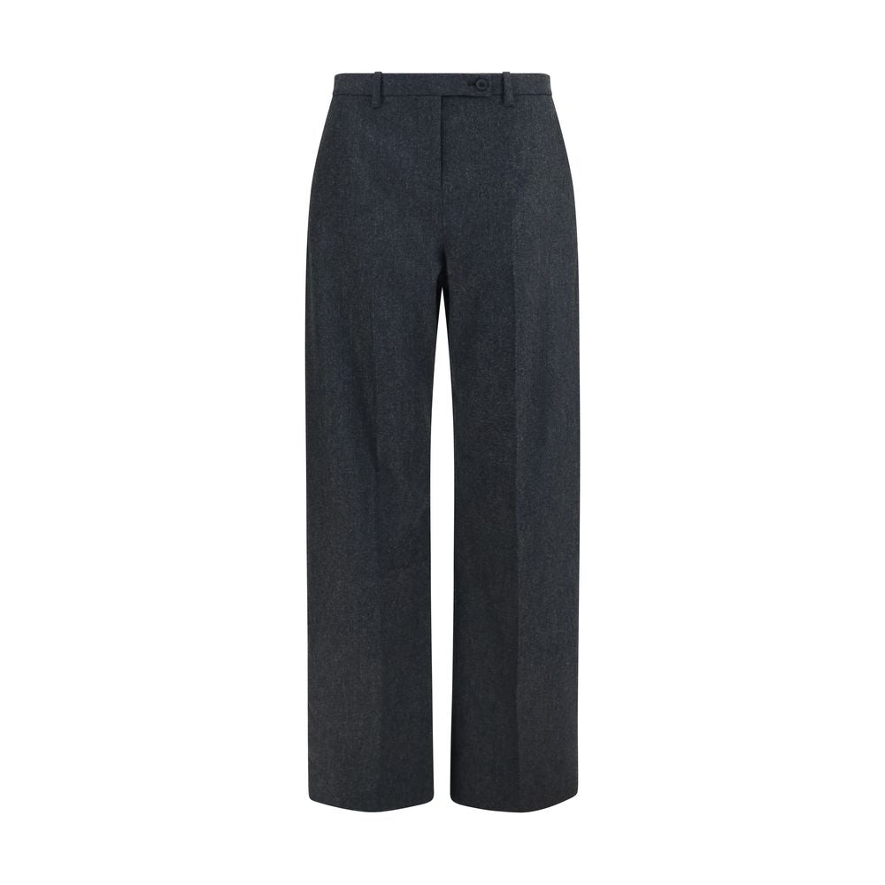 Khaite Gray Wool Oves Aries Dress Women's Pants