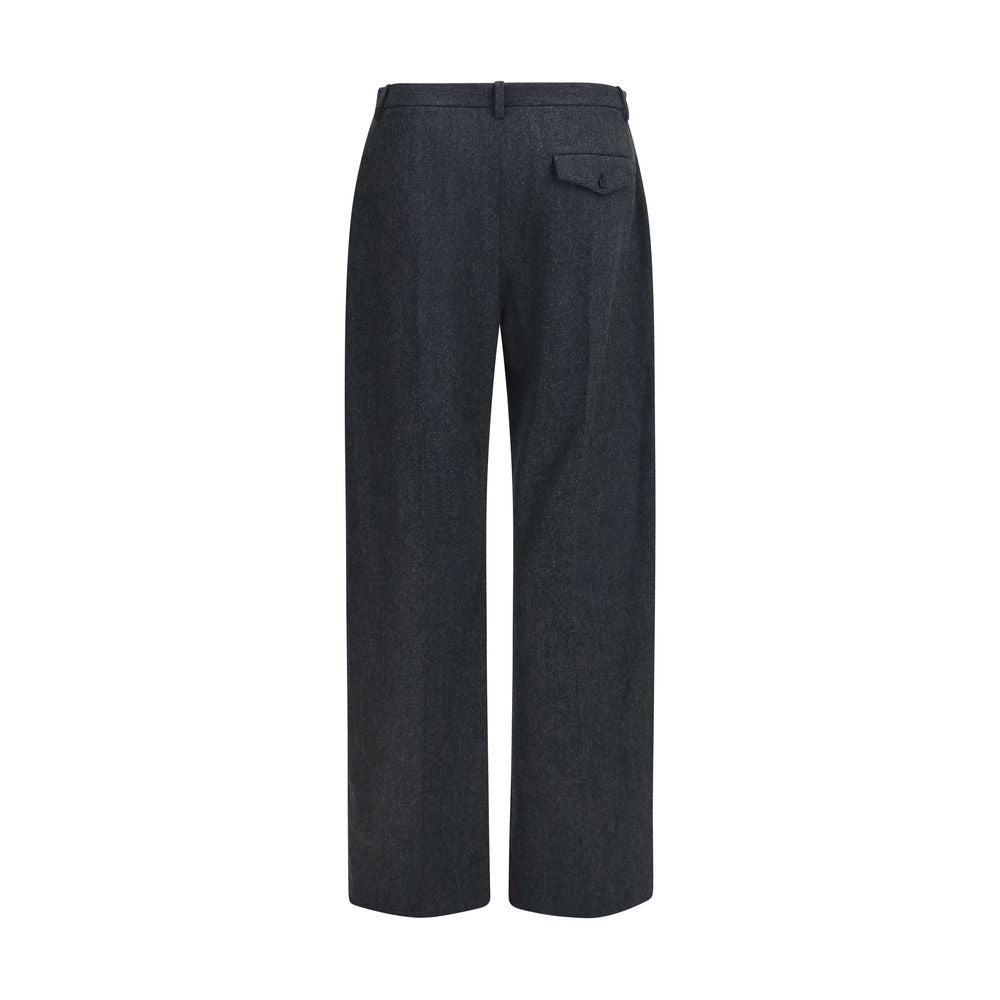 Khaite Gray Wool Oves Aries Dress Women's Pants