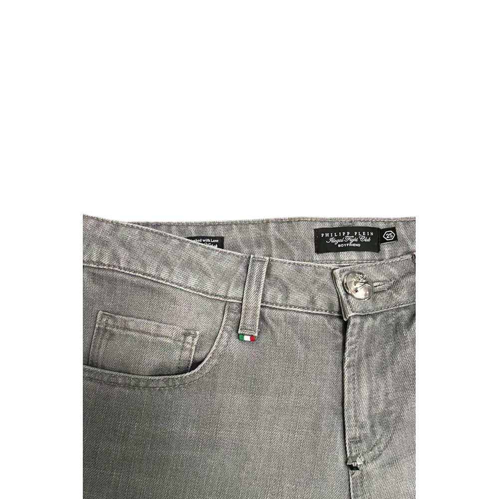 Philipp Plein Grey Cotton Women's Women's Jeans