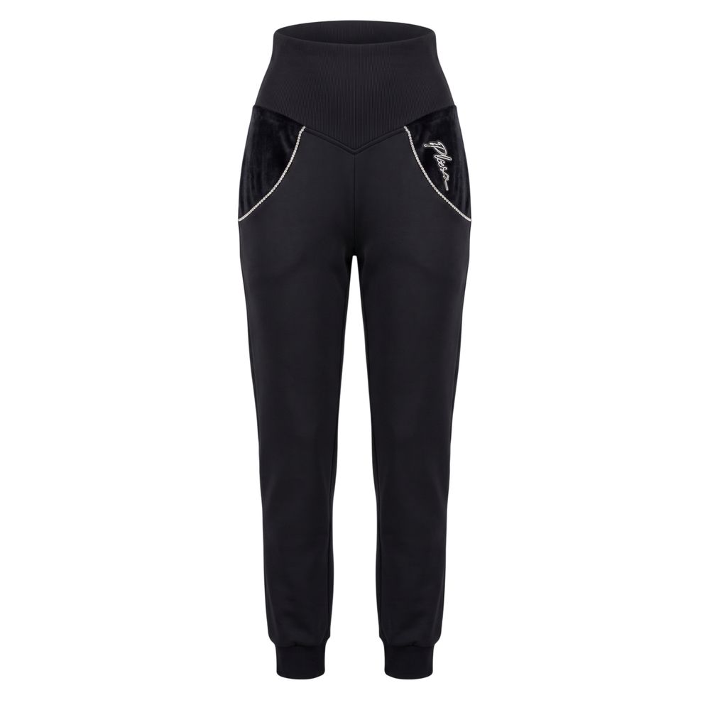 Philipp Plein Black Cotton Women's Women's Sweatpant