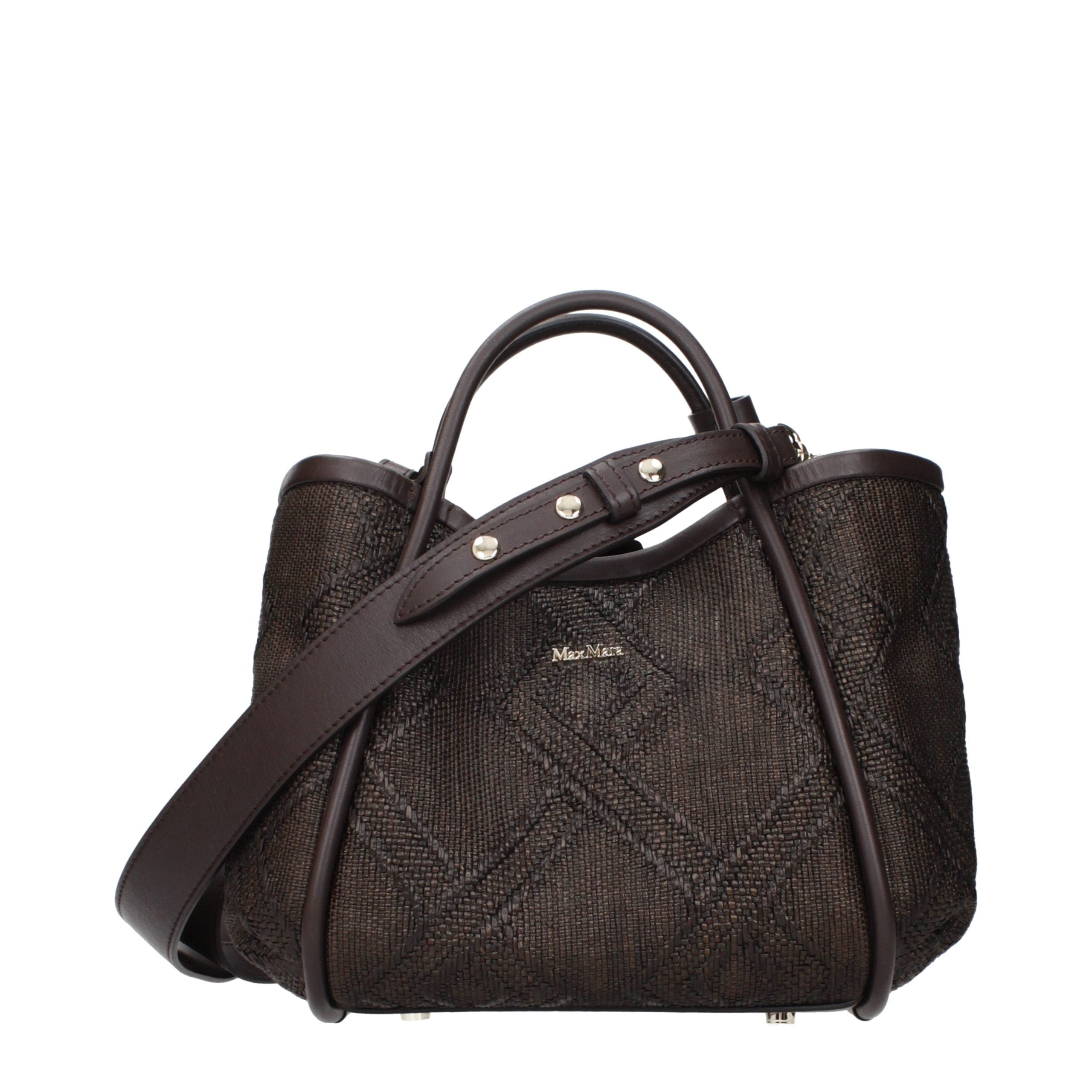 Max Mara Brown Raffia Women's Handbag