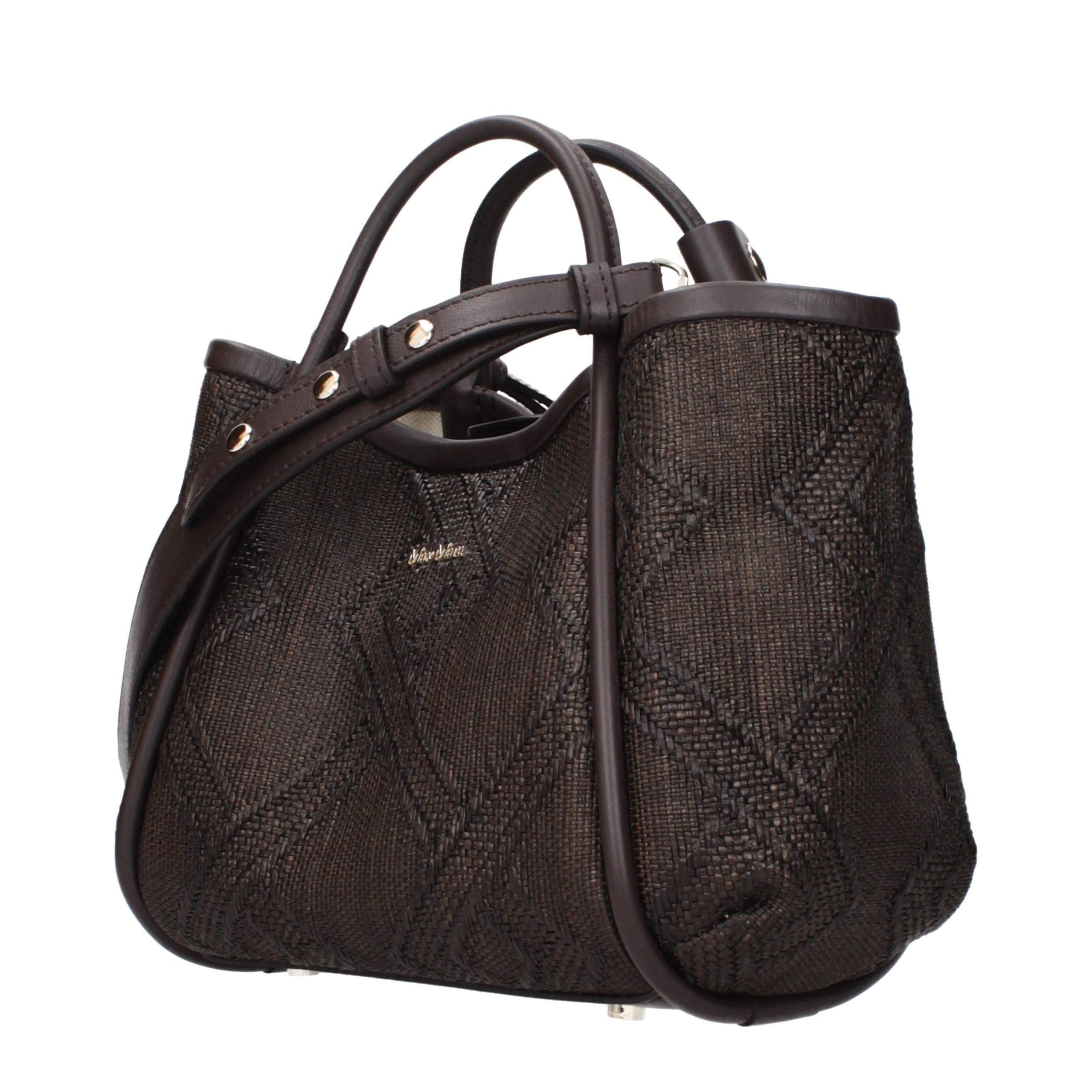 Max Mara Brown Raffia Women's Handbag