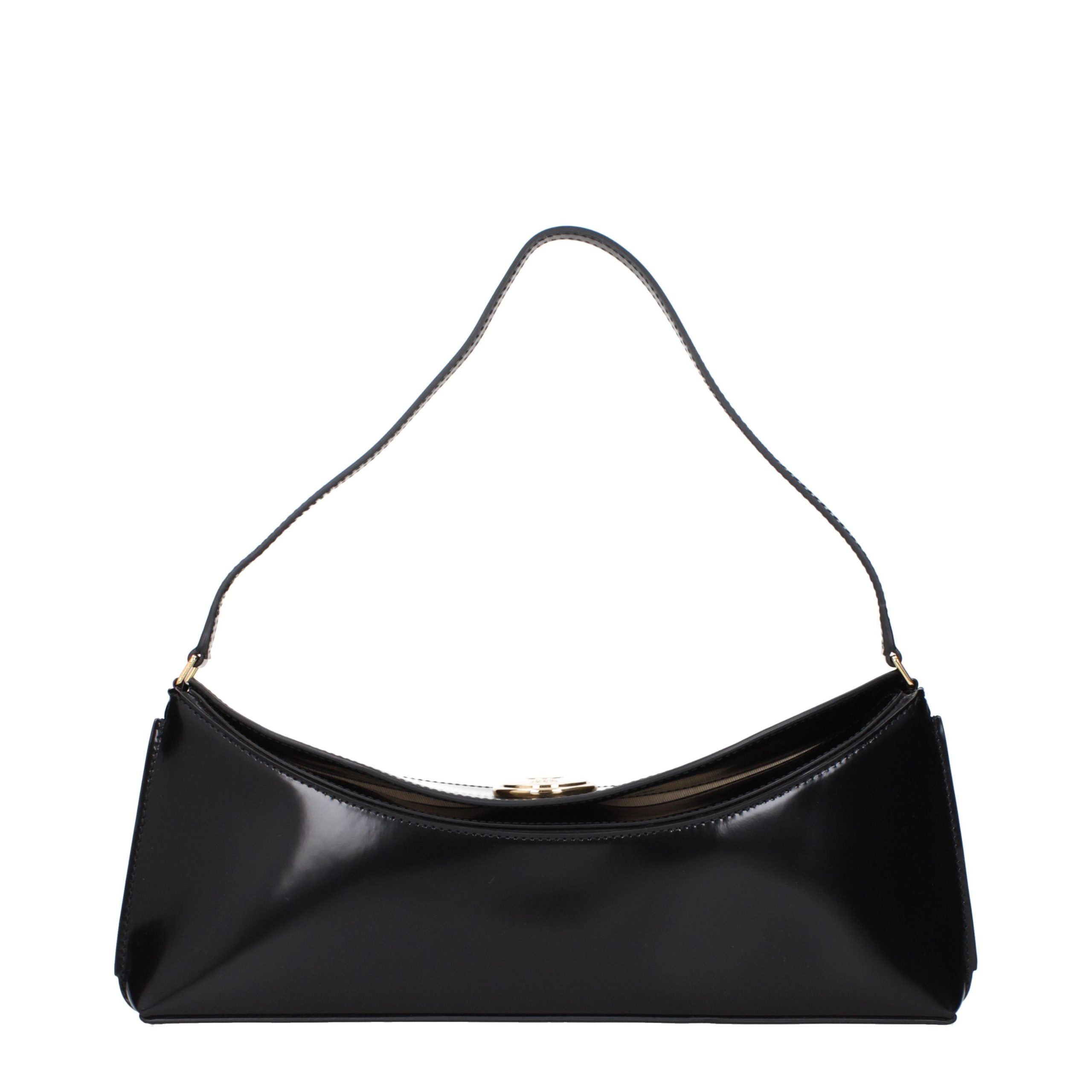Jacquemus Black Leather Shoulder Women's Bag