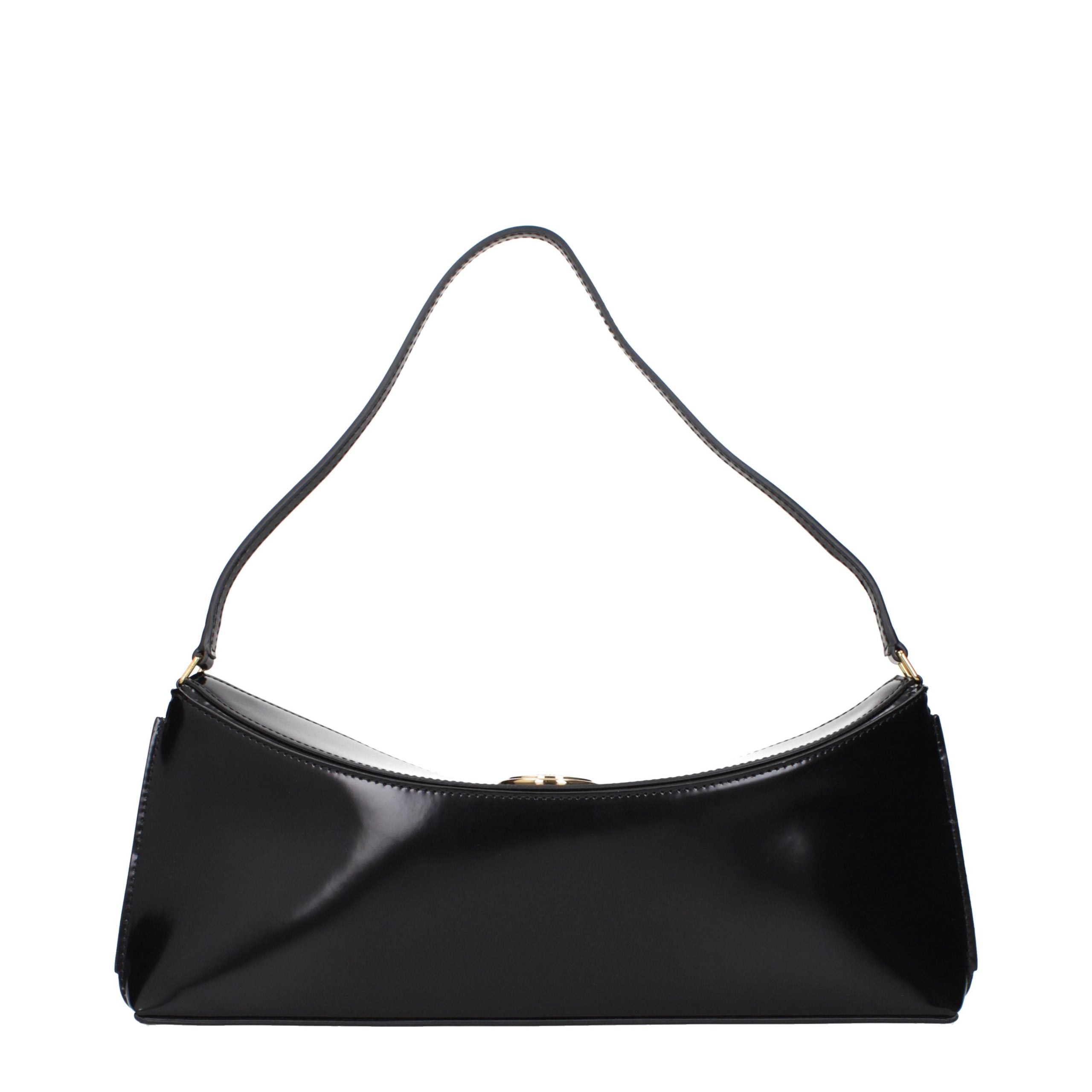 Jacquemus Black Leather Shoulder Women's Bag