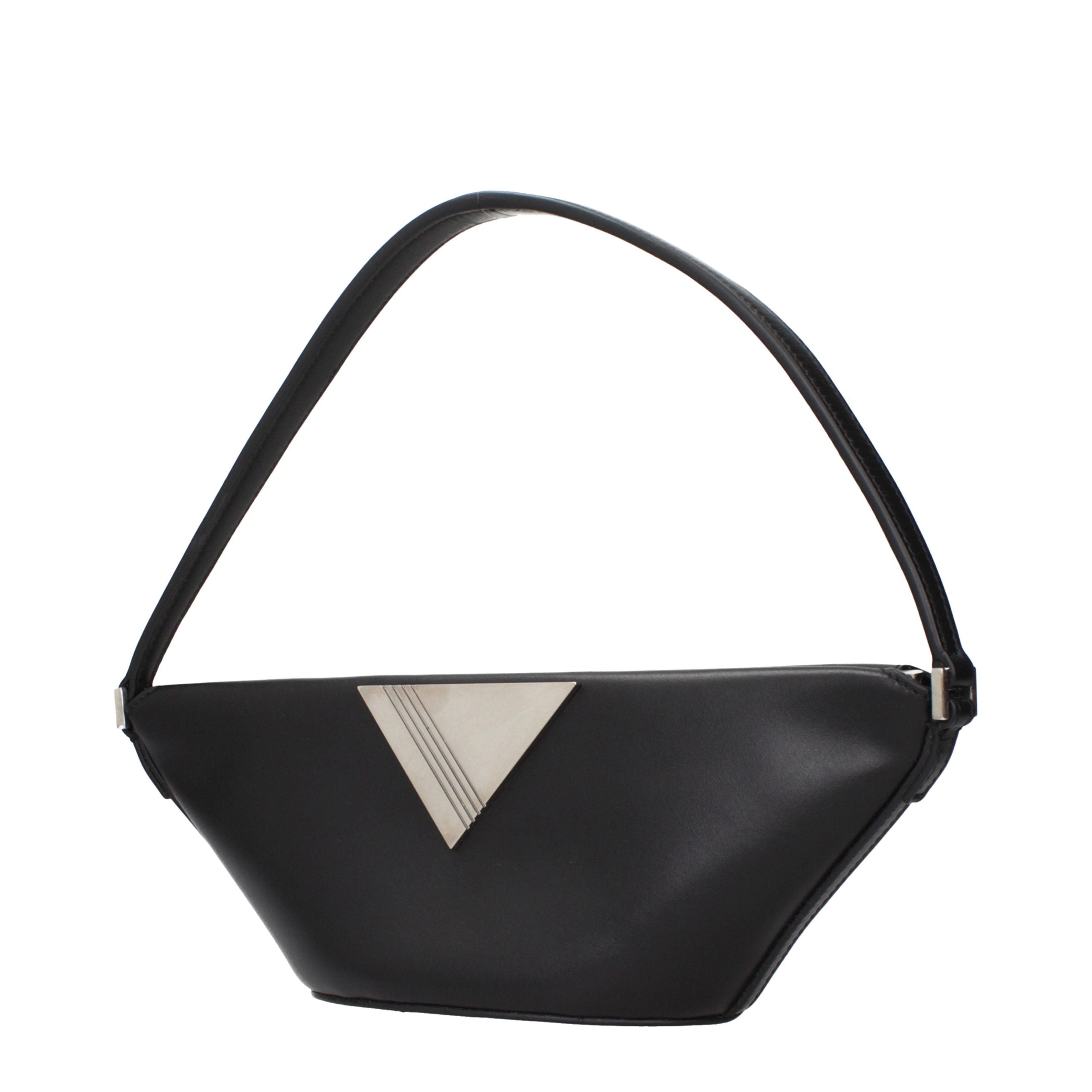 The Attico Black Leather Women's Handbag