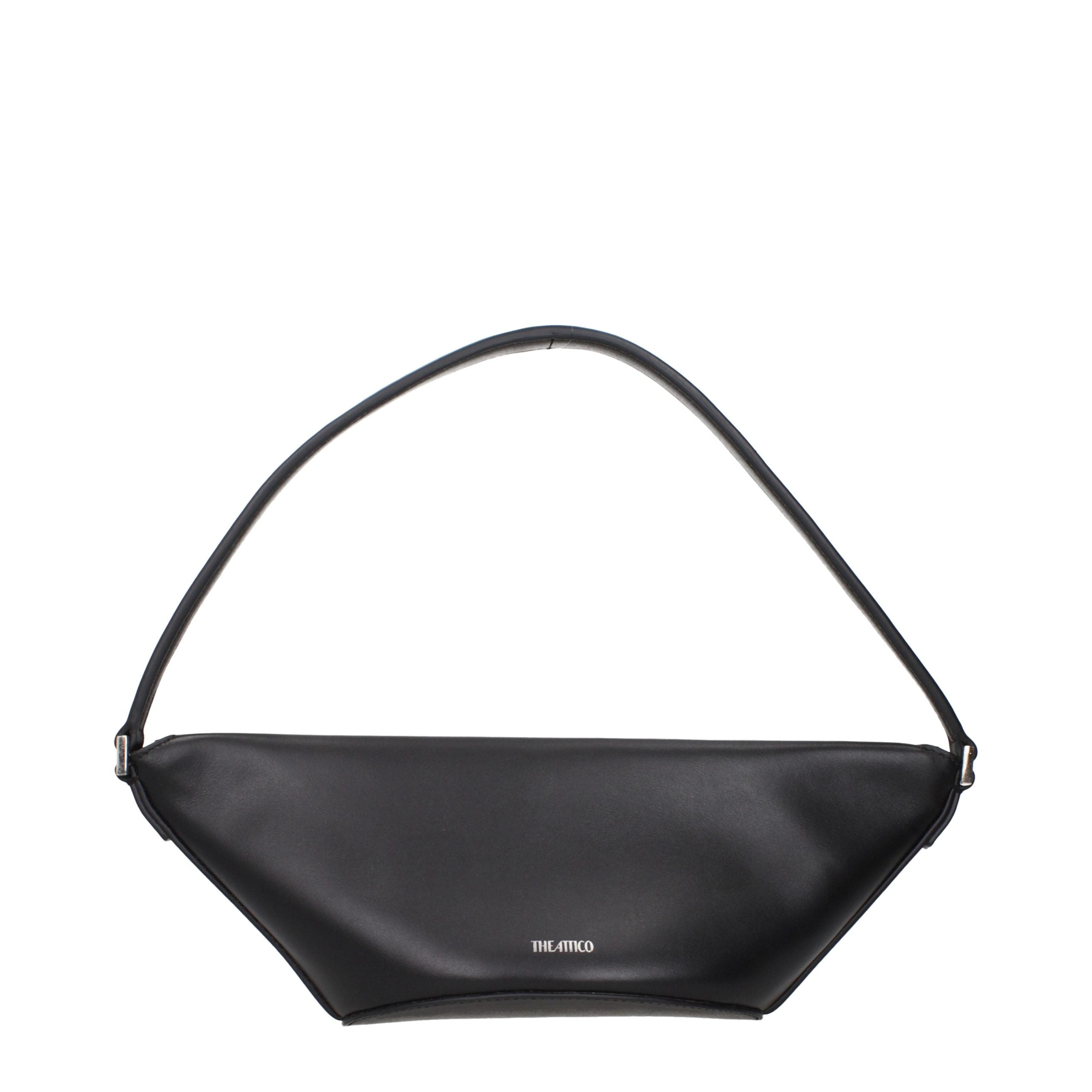 The Attico Black Leather Women's Handbag