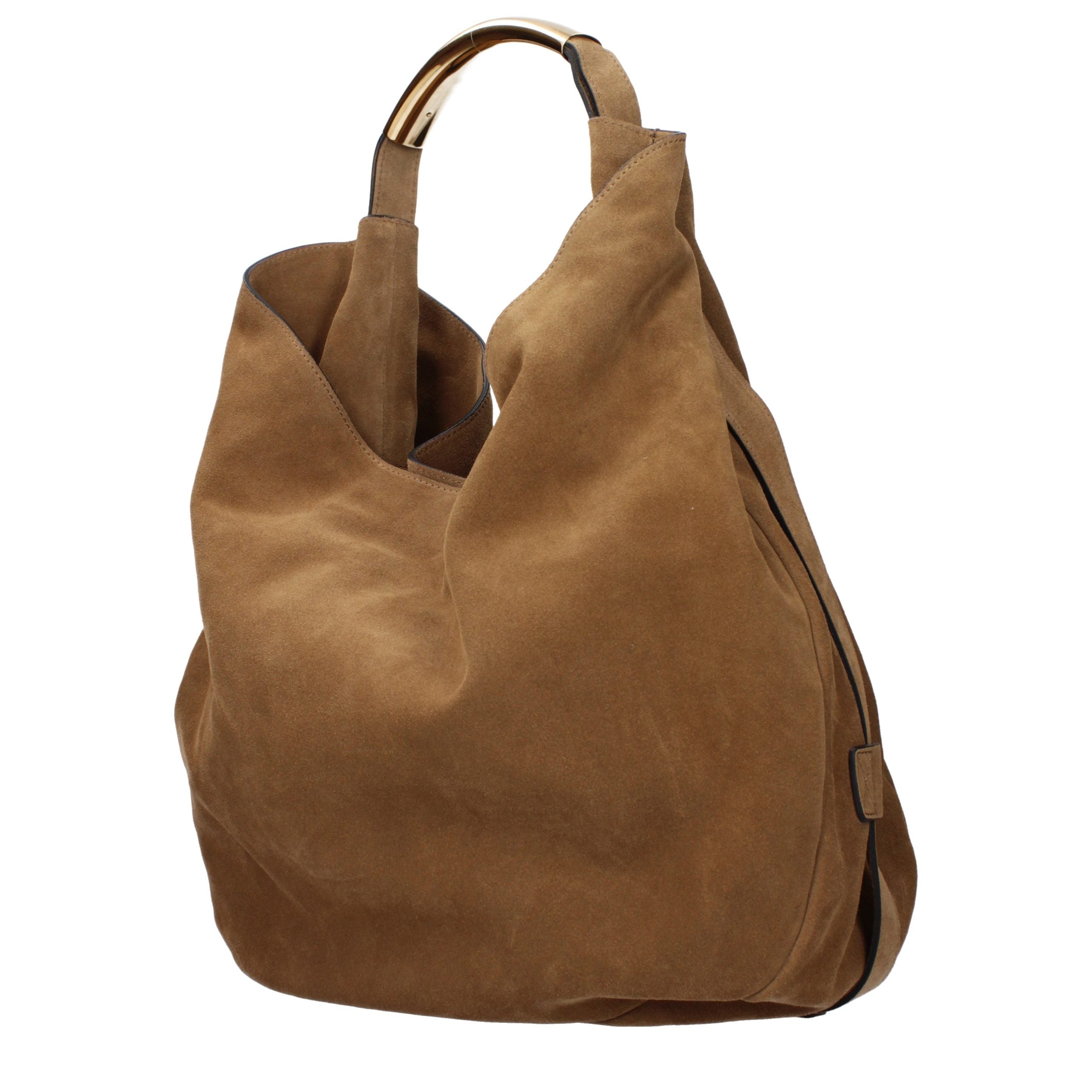 Moschino Brown Leather Shoulder Women's Bag